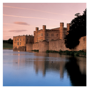 Leeds Castle is also in Kent and has beautiful gardens