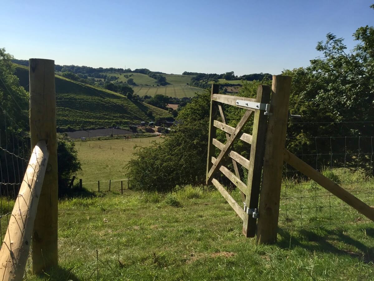 Ploughman's Retreat gate to the Kent Countryside