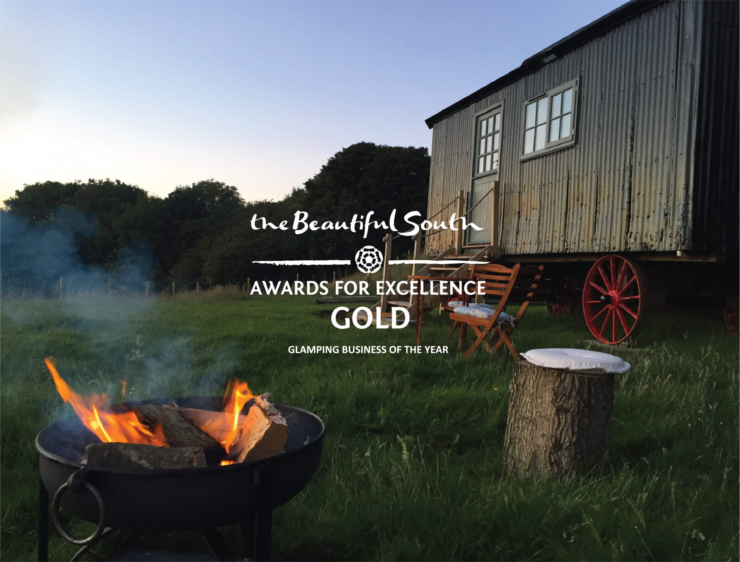 Greenhill Glamping | The Beautiful South Awards for Excellence GOLD logo